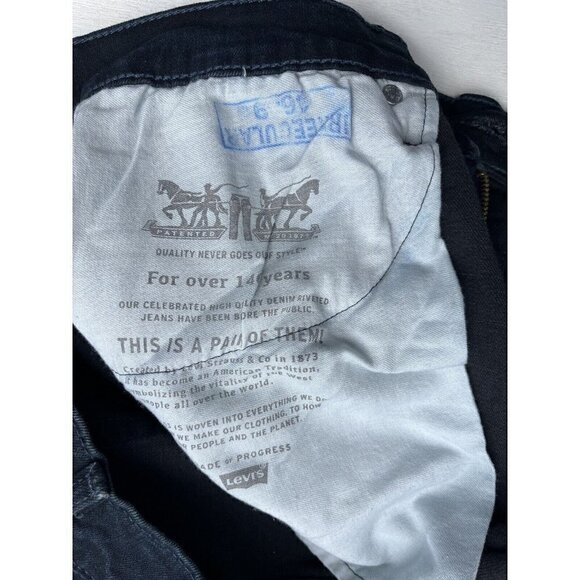 Levi's 502 Strauss Men's Tapered leg Navy Irregular Jeans Size W36 L30 - Picture 5 of 14